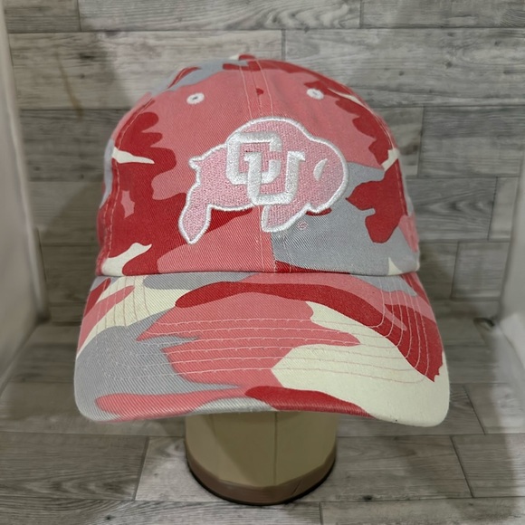 Colorado University Boulder Camo/Pink Baseball Cap hat - Picture 1 of 8